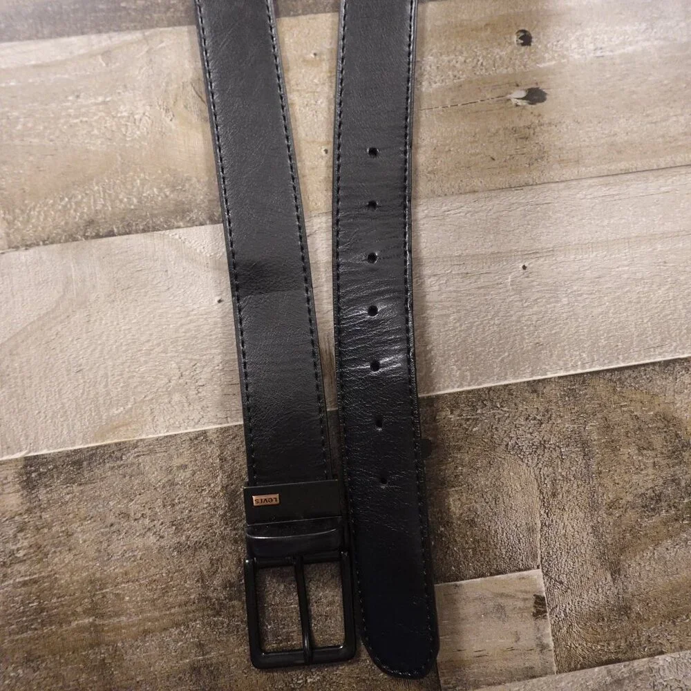Levi’s Black Leather Belt‎ Men's Size 50-52